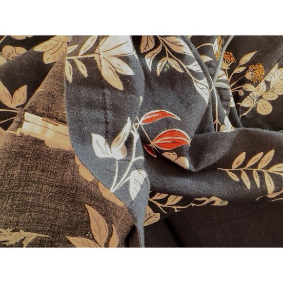 Bedhead Pajama Set Size L Classic Long Sleeve Dk Navy Blue Floral Pockets Cotton - Picture 13 of 16